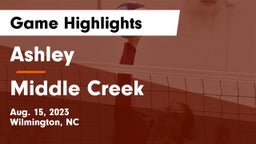 Ashley  vs Middle Creek  Game Highlights - Aug. 15, 2023