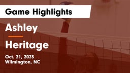Ashley  vs Heritage  Game Highlights - Oct. 21, 2023