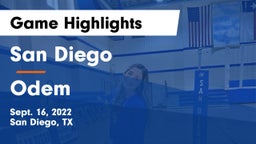 San Diego  vs Odem  Game Highlights - Sept. 16, 2022