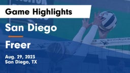San Diego  vs Freer Game Highlights - Aug. 29, 2023