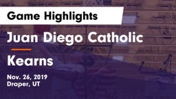 Juan Diego Catholic  vs Kearns  Game Highlights - Nov. 26, 2019
