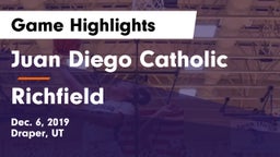 Juan Diego Catholic  vs Richfield  Game Highlights - Dec. 6, 2019