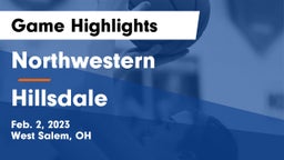 Northwestern  vs Hillsdale  Game Highlights - Feb. 2, 2023