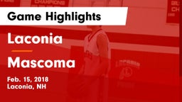Laconia  vs Mascoma Game Highlights - Feb. 15, 2018