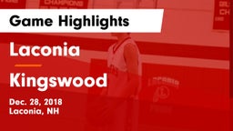 Laconia  vs Kingswood  Game Highlights - Dec. 28, 2018