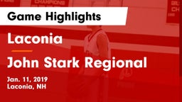 Laconia  vs John Stark Regional  Game Highlights - Jan. 11, 2019
