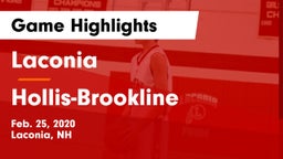 Laconia  vs Hollis-Brookline  Game Highlights - Feb. 25, 2020