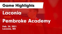 Laconia  vs Pembroke Academy Game Highlights - Feb. 24, 2021
