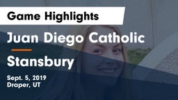 Juan Diego Catholic  vs Stansbury  Game Highlights - Sept. 5, 2019
