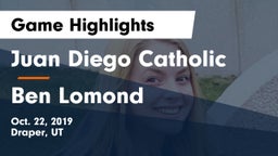 Juan Diego Catholic  vs Ben Lomond Game Highlights - Oct. 22, 2019