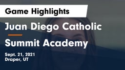Juan Diego Catholic  vs Summit Academy  Game Highlights - Sept. 21, 2021