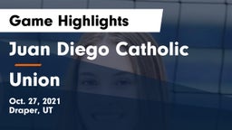 Juan Diego Catholic  vs Union  Game Highlights - Oct. 27, 2021