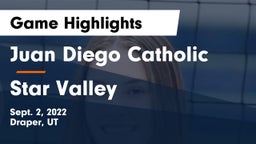 Juan Diego Catholic  vs Star Valley  Game Highlights - Sept. 2, 2022