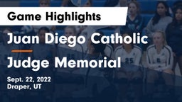 Juan Diego Catholic  vs Judge Memorial Game Highlights - Sept. 22, 2022