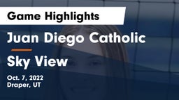 Juan Diego Catholic  vs Sky View  Game Highlights - Oct. 7, 2022
