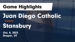 Juan Diego Catholic  vs Stansbury  Game Highlights - Oct. 8, 2022