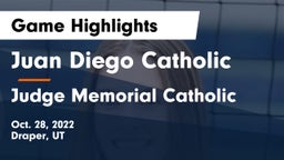 Juan Diego Catholic  vs Judge Memorial Catholic  Game Highlights - Oct. 28, 2022