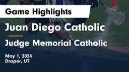Juan Diego Catholic  vs Judge Memorial Catholic Game Highlights - May 1, 2024