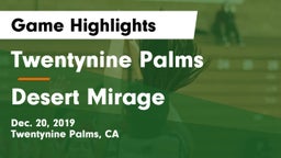 Twentynine Palms  vs Desert Mirage Game Highlights - Dec. 20, 2019