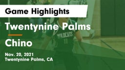 Twentynine Palms  vs Chino  Game Highlights - Nov. 20, 2021
