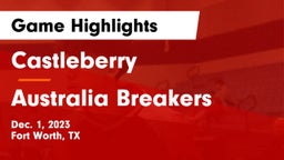 Castleberry  vs Australia Breakers Game Highlights - Dec. 1, 2023