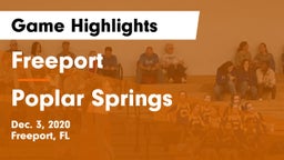 Freeport  vs Poplar Springs   Game Highlights - Dec. 3, 2020