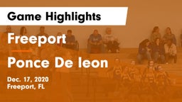 Freeport  vs Ponce De leon Game Highlights - Dec. 17, 2020