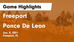 Freeport  vs Ponce De Leon Game Highlights - Jan. 8, 2021