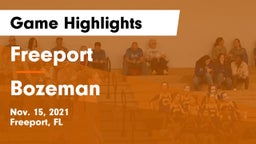 Freeport  vs Bozeman  Game Highlights - Nov. 15, 2021