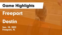 Freeport  vs Destin  Game Highlights - Jan. 10, 2022
