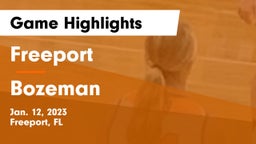 Freeport  vs Bozeman  Game Highlights - Jan. 12, 2023