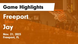 Freeport  vs Jay  Game Highlights - Nov. 21, 2023