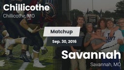Matchup: Chillicothe High vs. Savannah  2016