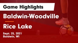 Baldwin-Woodville  vs Rice Lake  Game Highlights - Sept. 25, 2021