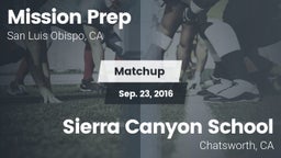 Matchup: Mission Prep High vs. Sierra Canyon School 2016