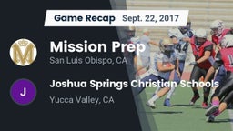 Recap: Mission Prep vs. Joshua Springs Christian Schools 2017