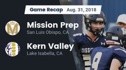 Recap: Mission Prep vs. Kern Valley  2018