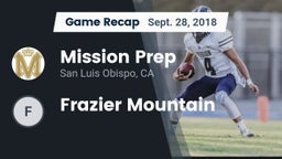 Recap: Mission Prep vs. Frazier Mountain  2018
