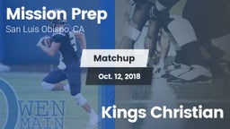 Matchup: Mission Prep High vs. Kings Christian  2018