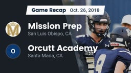 Recap: Mission Prep vs. Orcutt Academy 2018