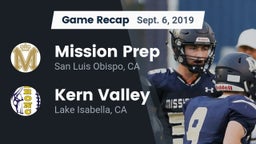 Recap: Mission Prep vs. Kern Valley  2019