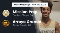 Recap: Mission Prep vs. Arroyo Grande  2022