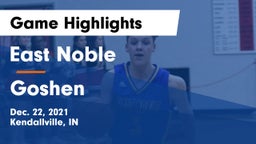East Noble  vs Goshen  Game Highlights - Dec. 22, 2021