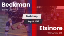 Matchup: Beckman  vs. Elsinore  2017