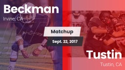 Matchup: Beckman  vs. Tustin  2017