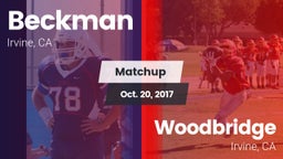 Matchup: Beckman  vs. Woodbridge  2017