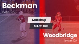 Matchup: Beckman  vs. Woodbridge  2018