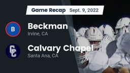 Recap: Beckman  vs. Calvary Chapel  2022