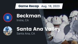 Recap: Beckman  vs. Santa Ana Valley  2023