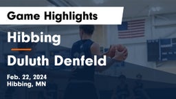 Hibbing  vs Duluth Denfeld  Game Highlights - Feb. 22, 2024